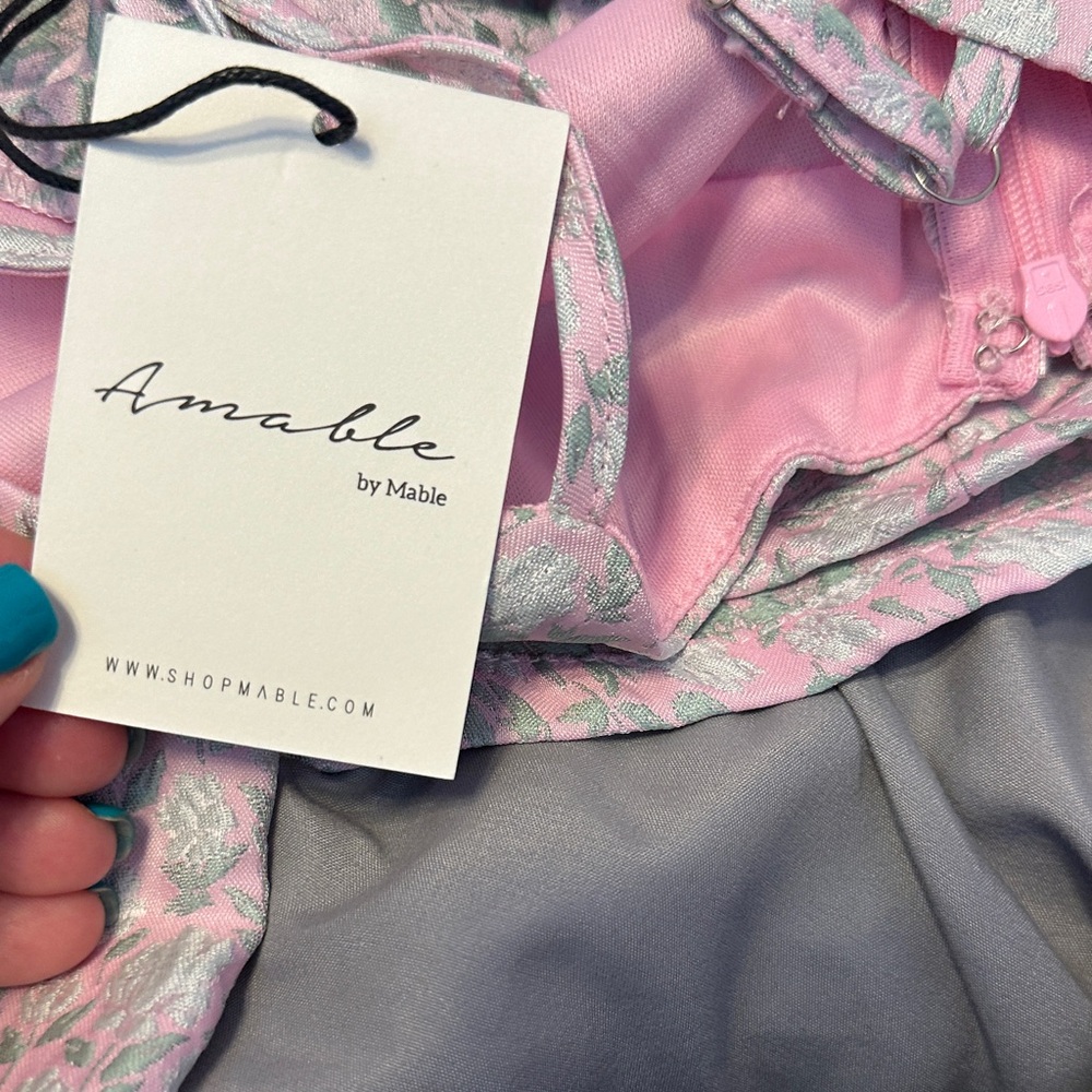 Pink Floral Two-Piece Ruffle Lounge Set - Picture 6 of 6